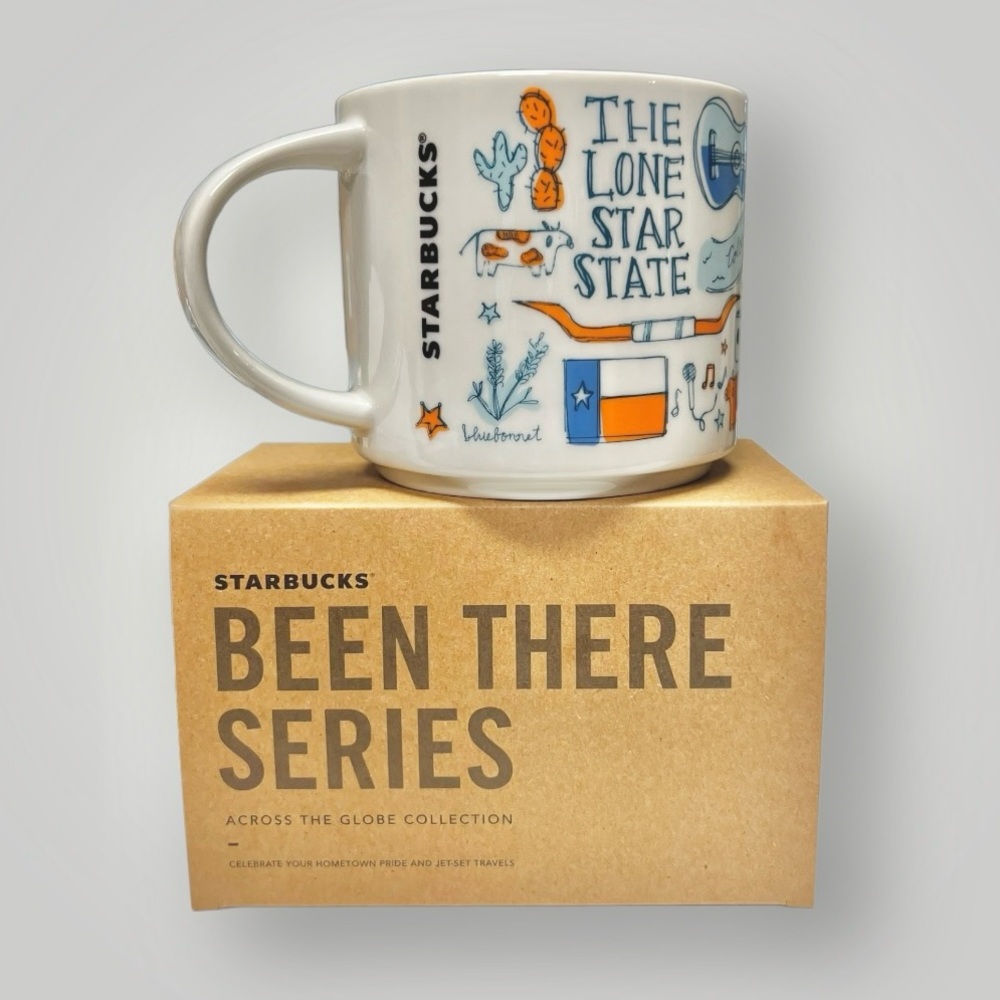 Starbucks Texas Howdy Been There 14oz Coffee Mug Collectible Lone Star New - Picture 3 of 14